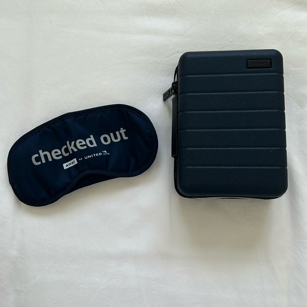 United Polaris Away Collab Mini Hard Case & Matching Eye Mask